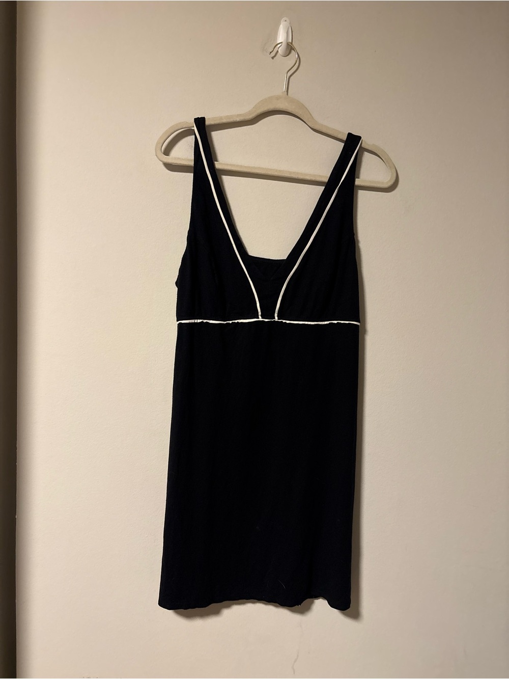 Soma Intimates Black Dress With White Trim Large